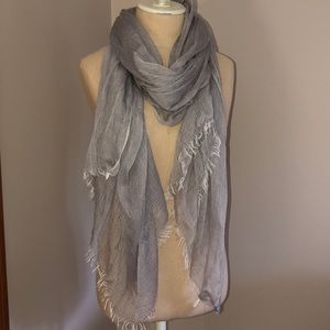 Nordstrom Gauzy Scarf Gray